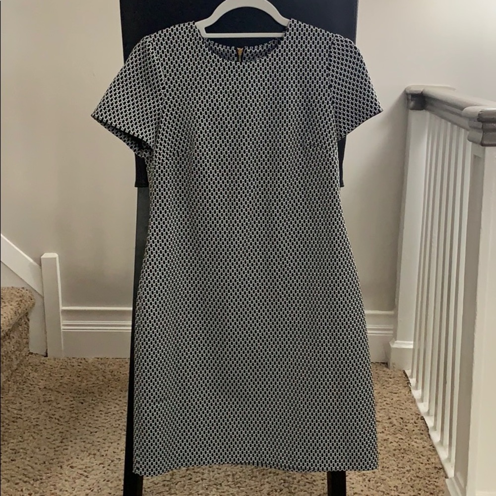 Calvin Klein, black and white, mini dress